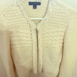 Ann Taylor  blazer/jacket/knit (65% acrylic)